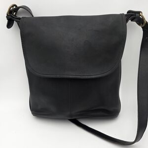Coach Black Leather Crossbody Bag